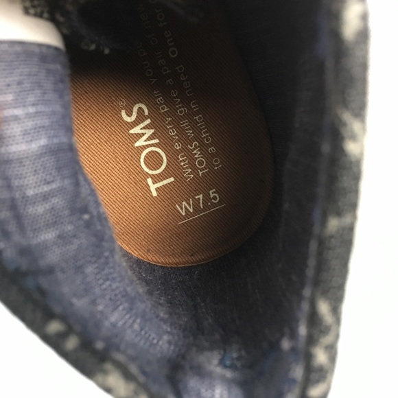 Toms Womens Espadrille Black Wedges 7.5 A59 - Picture 6 of 6